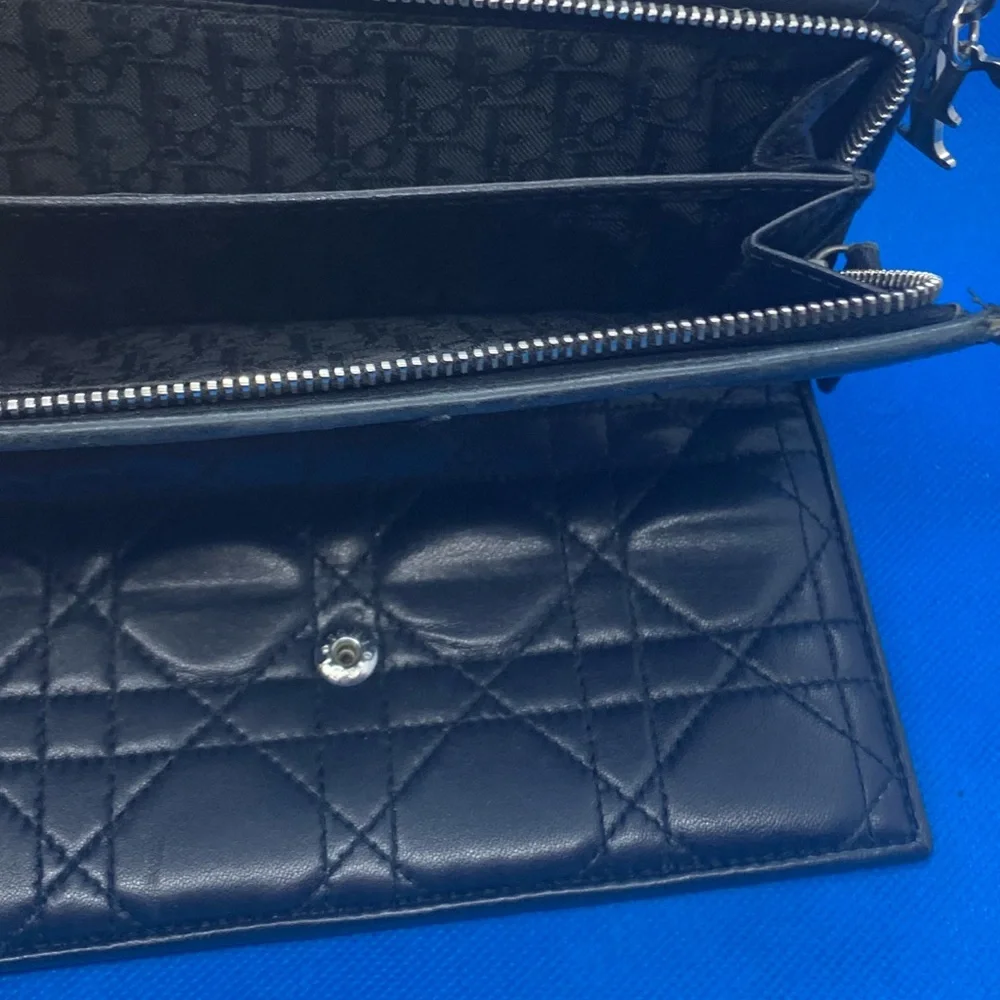 - Dior signature black Leather Wallet ‎ Dior Trotter line